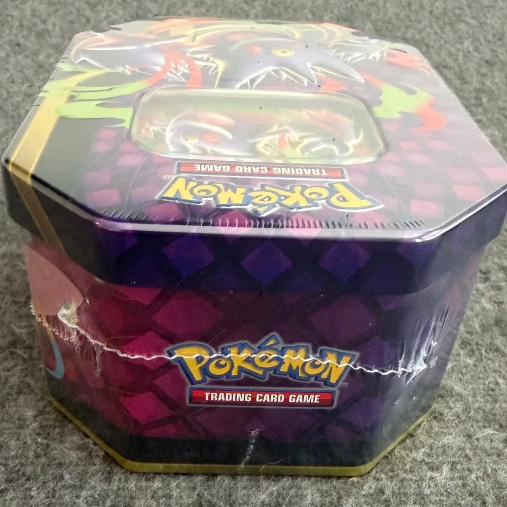 Pokemon TCG Mega Moonlit Tin Mega Gengar ex Foil Promo 4 Booster Packs Sealed